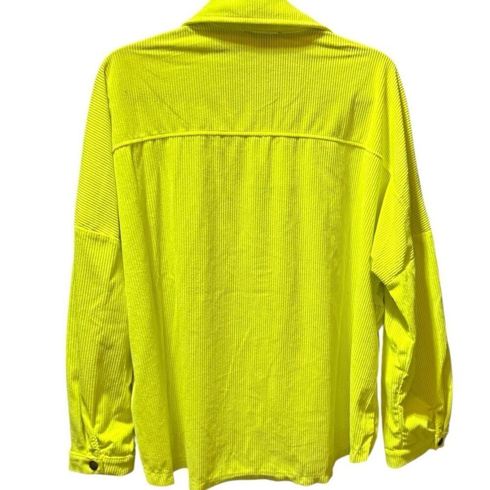 J.NNA Chartreuse Corded Snap Down High Low Shacket – Size Large NWT - Picture 12 of 16